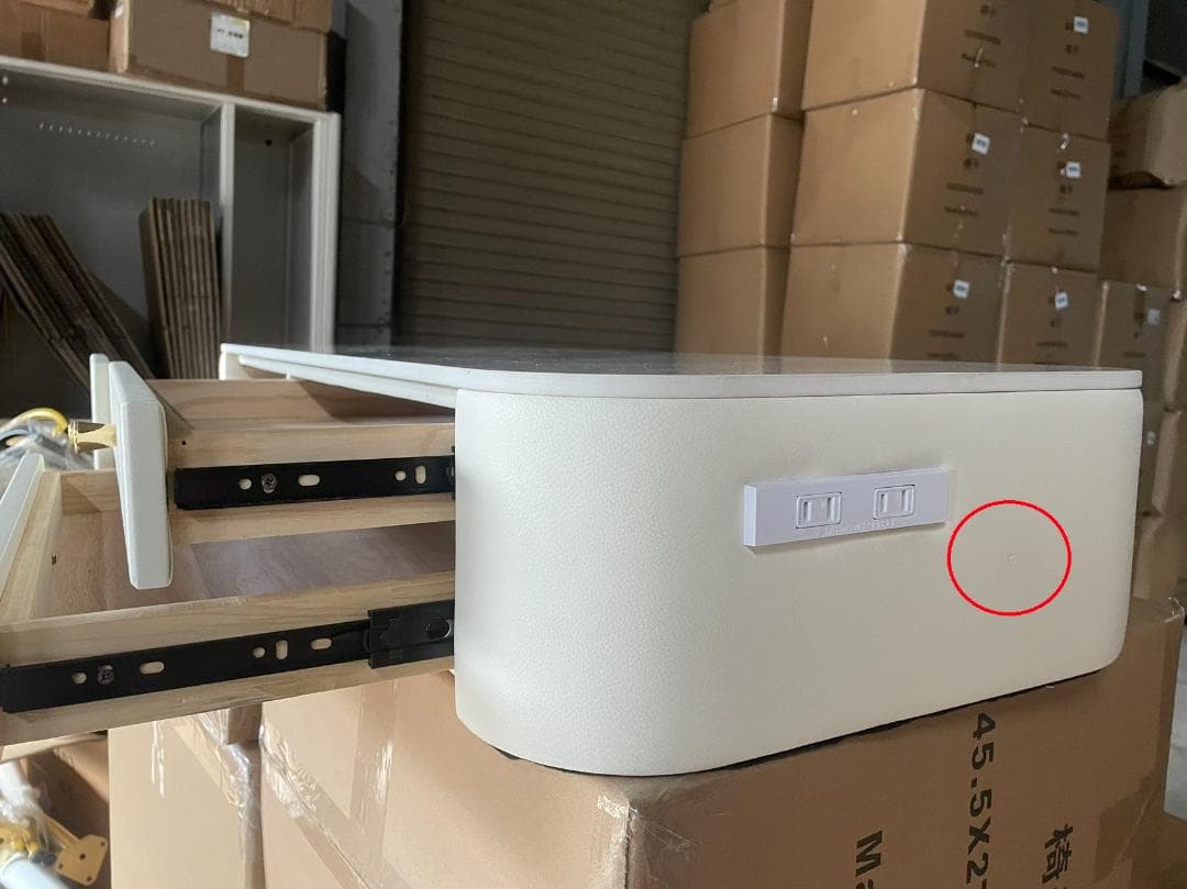 ホワイト ドレッサー 訳あり品　写真をご確認 デスクのみ J204-100-05