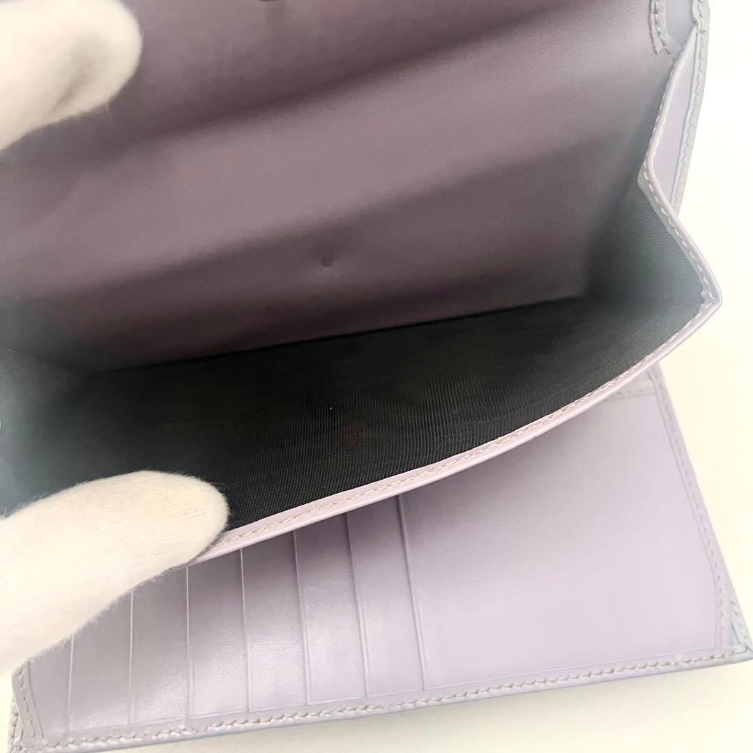 GUCCI グッチ フラップ 長財布　PVC　3つ折り財布 美品　0202-⑤