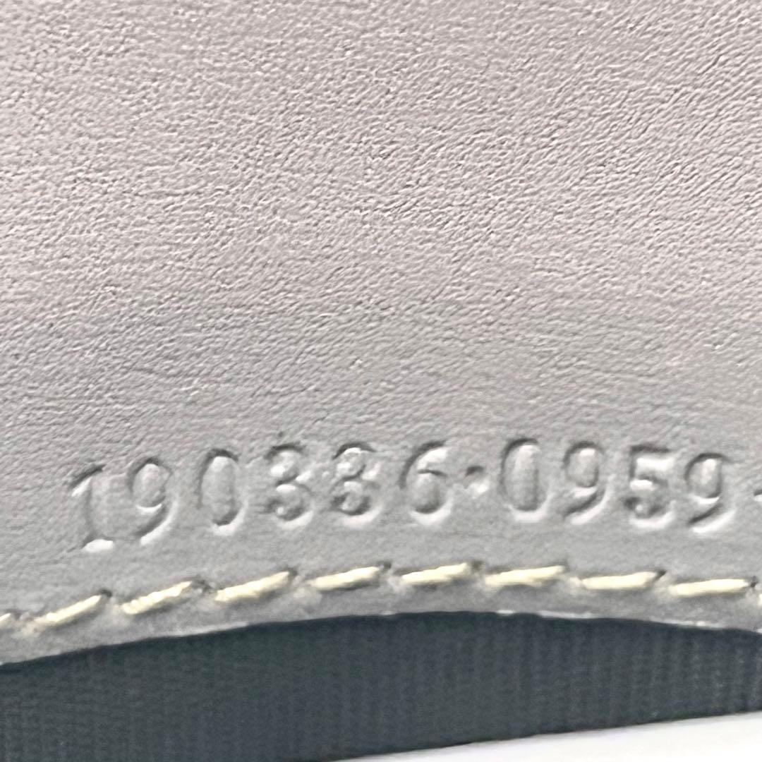 GUCCI グッチ フラップ 長財布　PVC　3つ折り財布 美品　0202-⑤