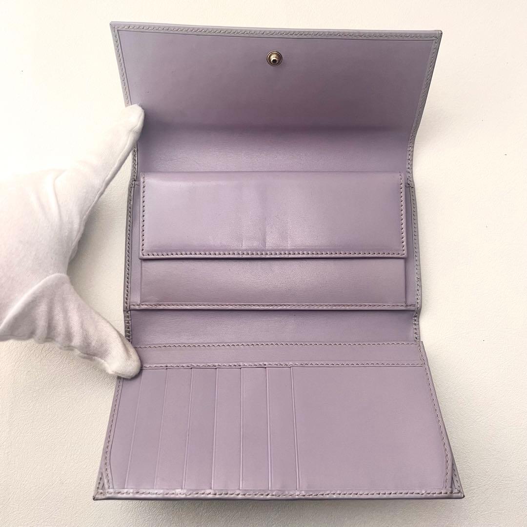 GUCCI グッチ フラップ 長財布　PVC　3つ折り財布 美品　0202-⑤