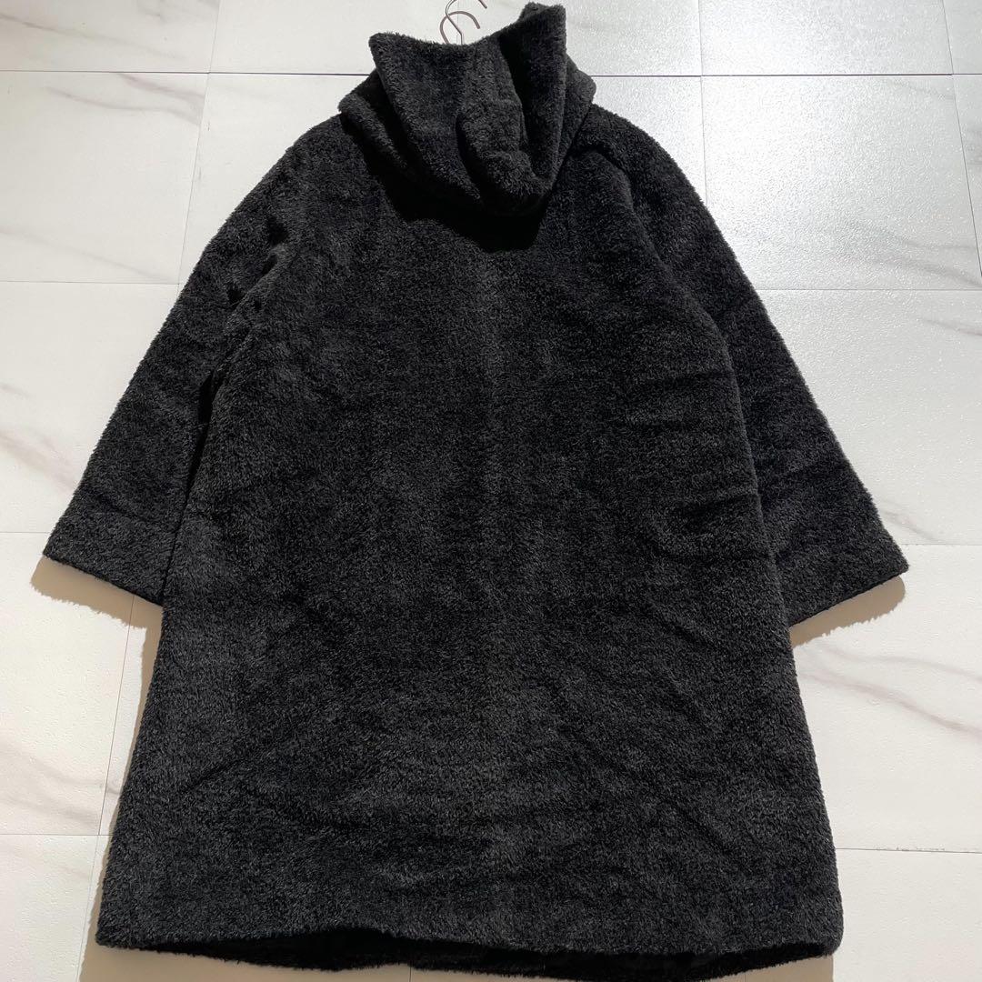 【美品】マックスマーラ フーデッドロングコート アルパカ 白タグ Lサイズ