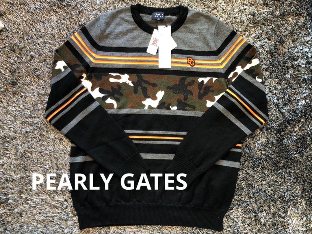 【新品未使用タグ付き】パーリーゲイツ　迷彩　トップス　サイズ6 XL