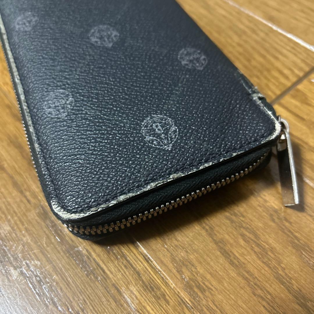 Berluti ブラックレザー長財布 シグネチャー バーティカル ベルルッティ