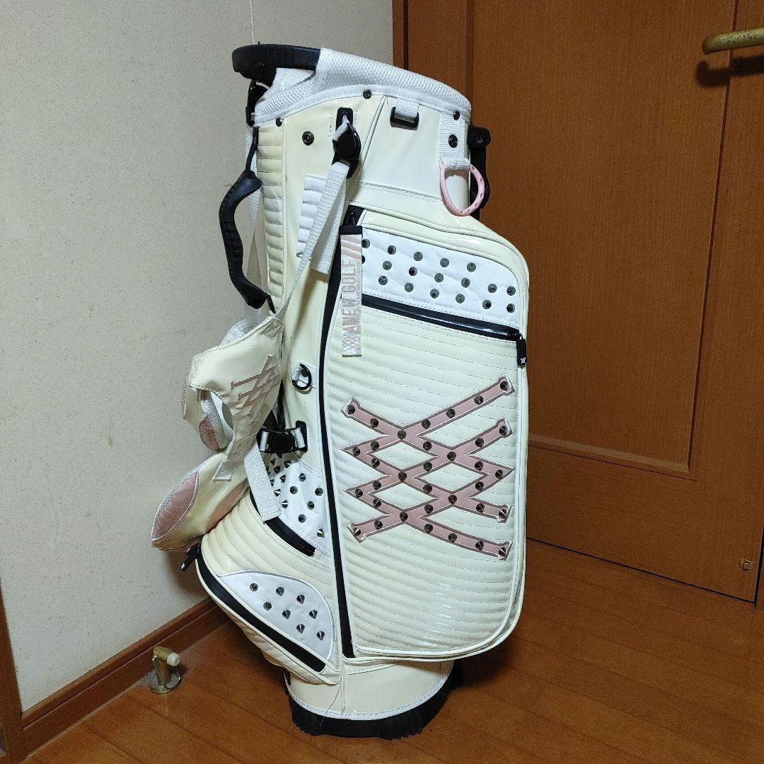 A NEW GOLF★アニューゴルフ★スタンド式キャディバッグ★ホワイト×ピンク