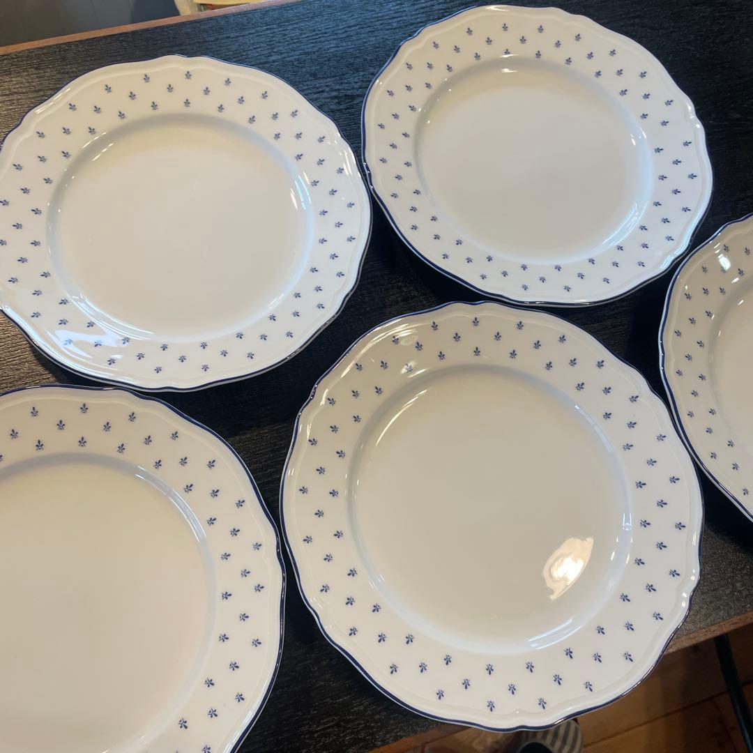 リチャードジノリ　ロイヤルブルー26cmプレート5枚