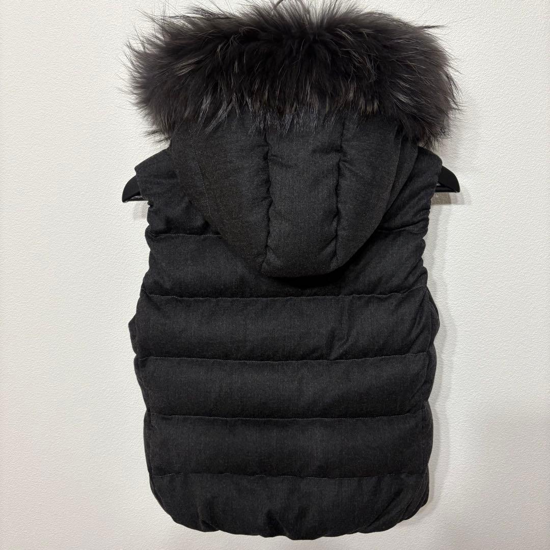 定番✨TATRAS ダウンベスト LUSERA フード ファー 03 グレー