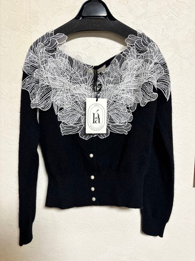 【正規品】ポローラ　レースフリルカーディガン