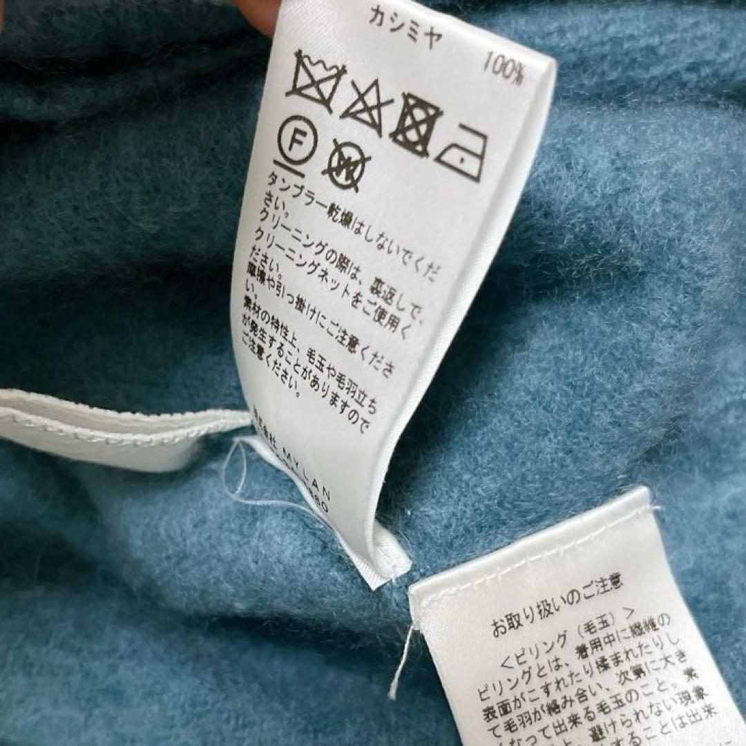 マイラン　カシミヤ　ニット　長袖　リボン