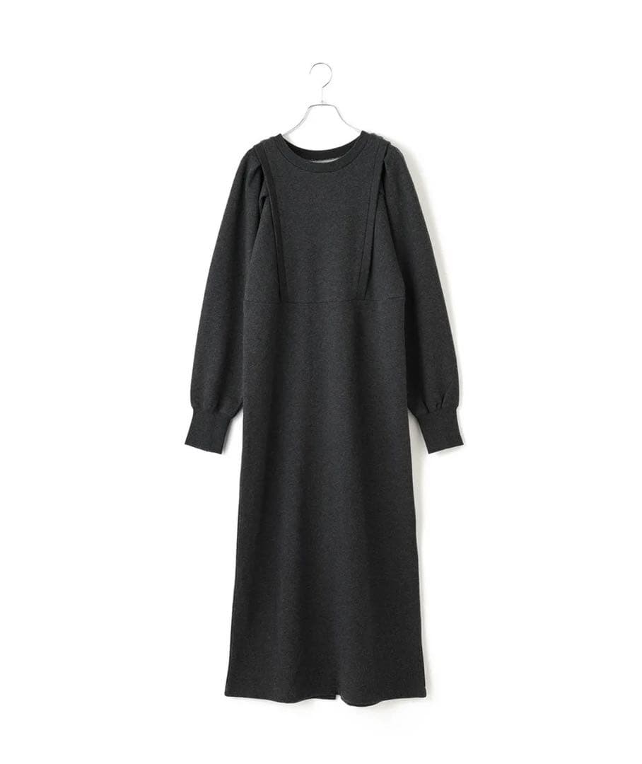 WEB完売商品！バルーンスリーブスウェットワンピース