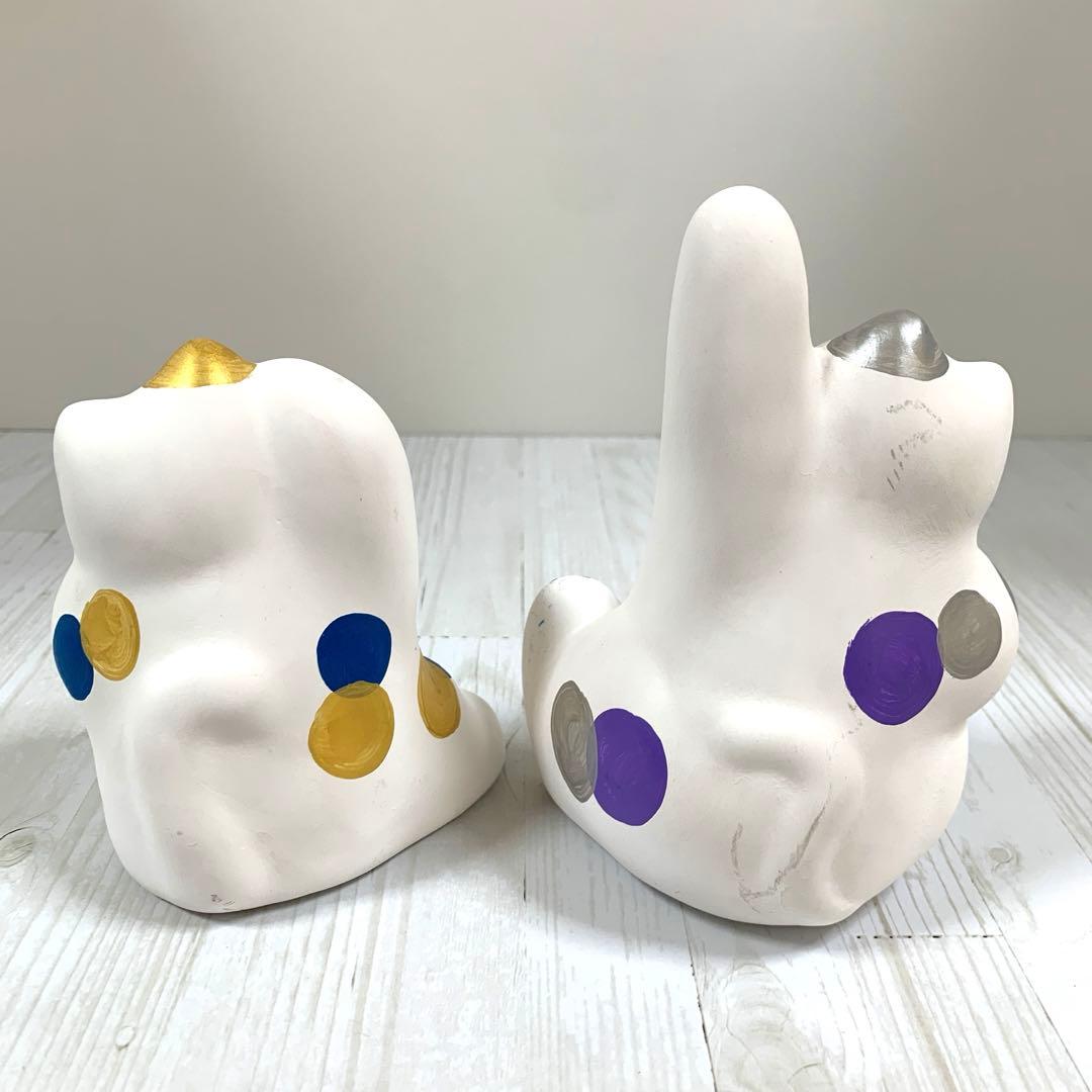 S☆ 大分県 湯布院　工房 輪葉葉　福来る猫·福きたる猫　幸運　縁起物　開運