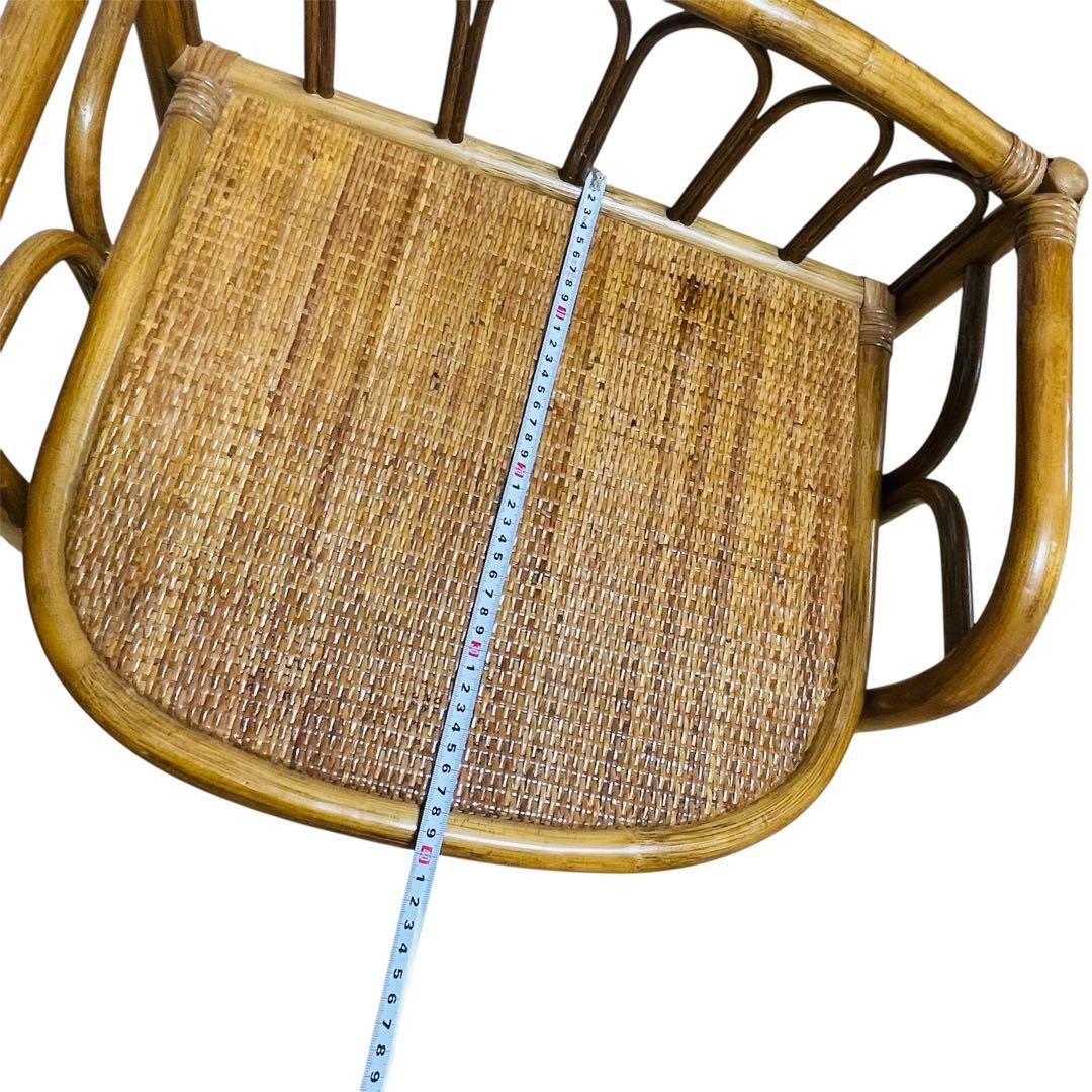 【良品】ラタン チェスト 3段 キャスター付き 籐 レトロ