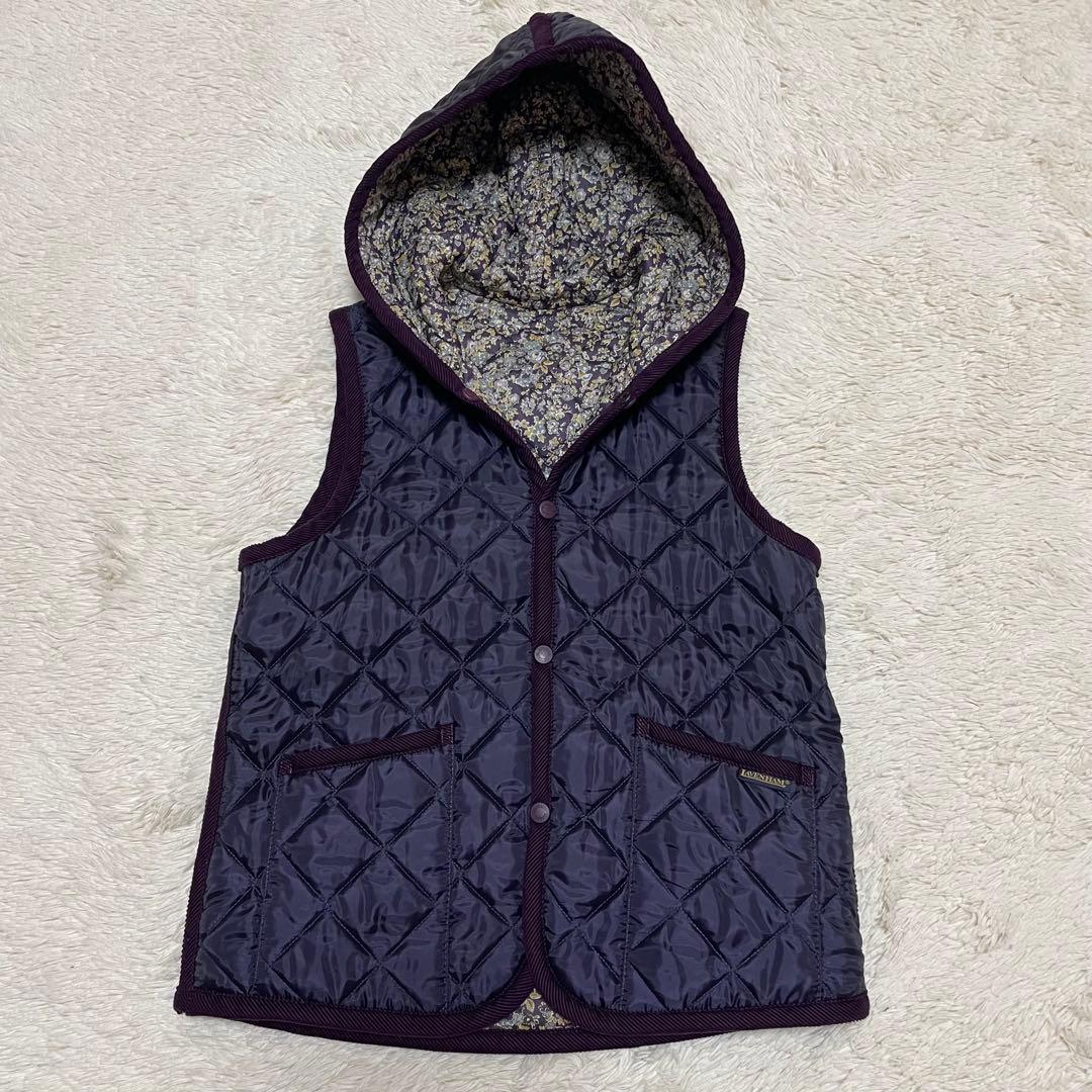 ♡美品♡ LAVENHAM ラベンハム ベスト フード リバーシブル リバティ