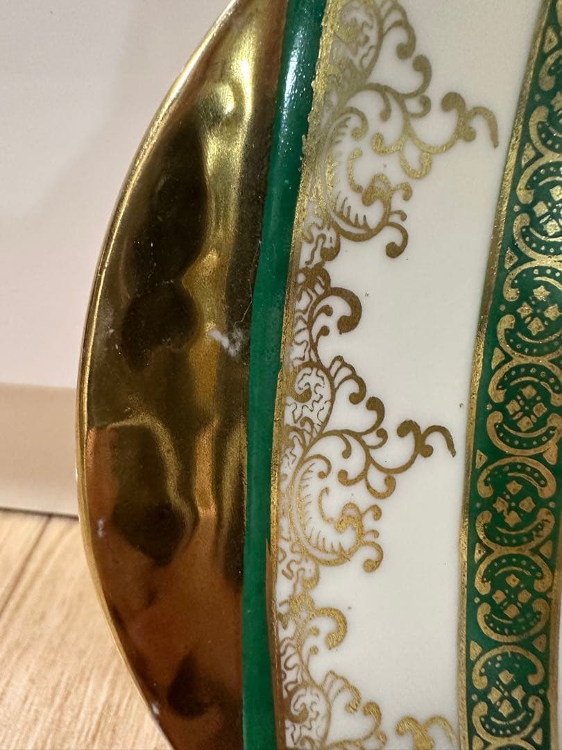 ヴィンテージ オールドメイトーチャイナ　金装飾皿　ギルティングプレート