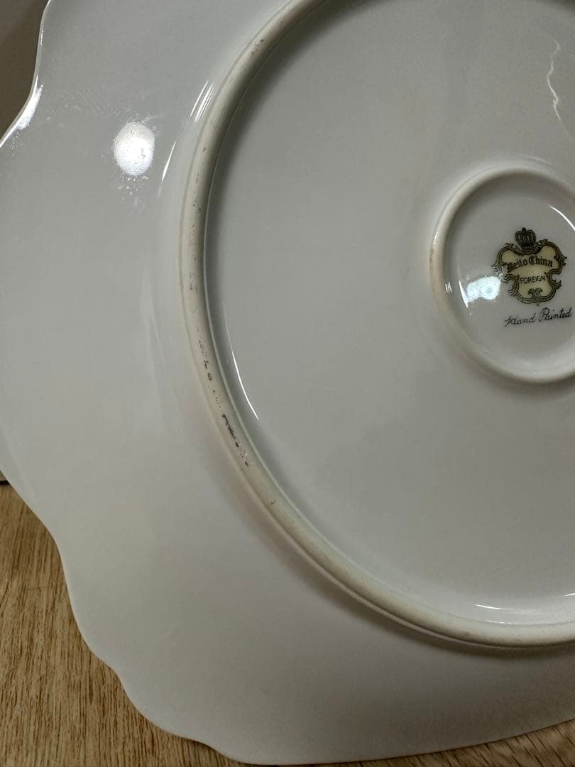 ヴィンテージ オールドメイトーチャイナ　金装飾皿　ギルティングプレート