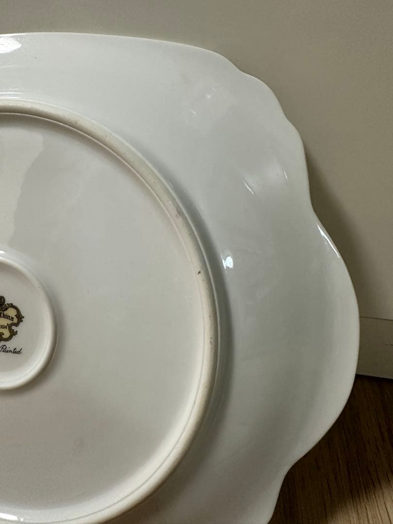 ヴィンテージ オールドメイトーチャイナ　金装飾皿　ギルティングプレート