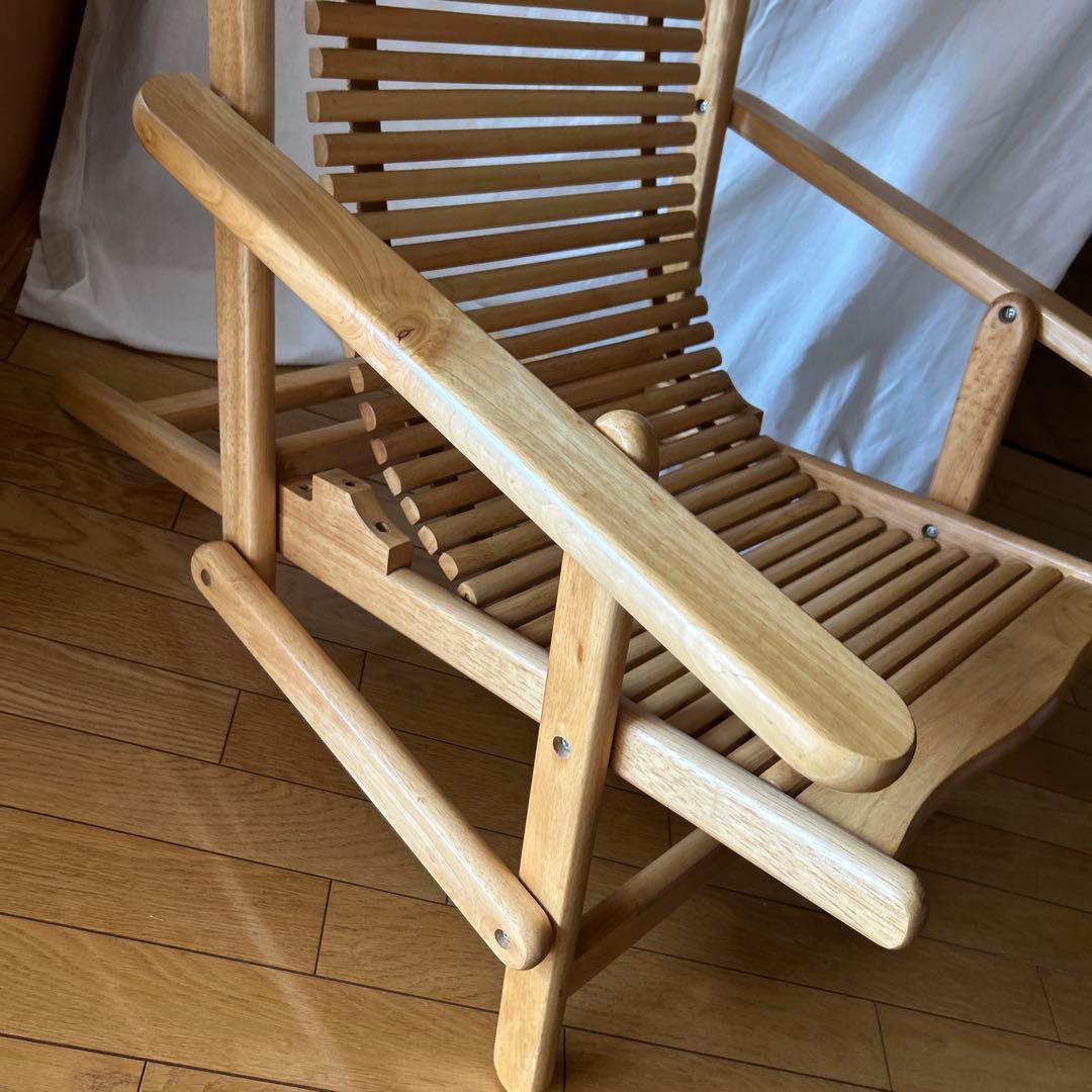 ヴィンテージ 折り畳み 木製 デッキチェア サウナ キャンプ BBQ z605