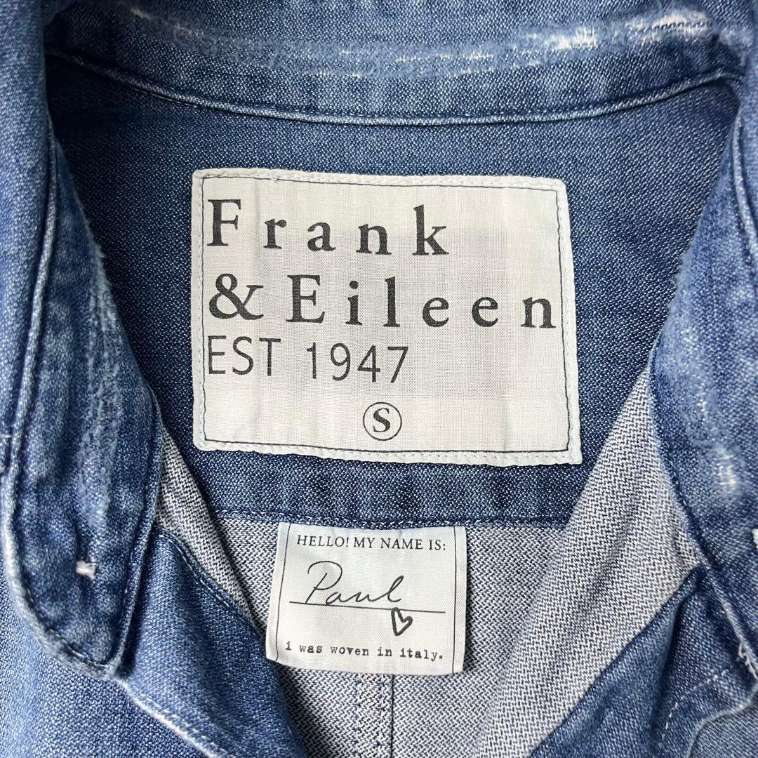 スーフランクアンドアイリーン　PAUL ダメージ加工　デニムシャツ　S