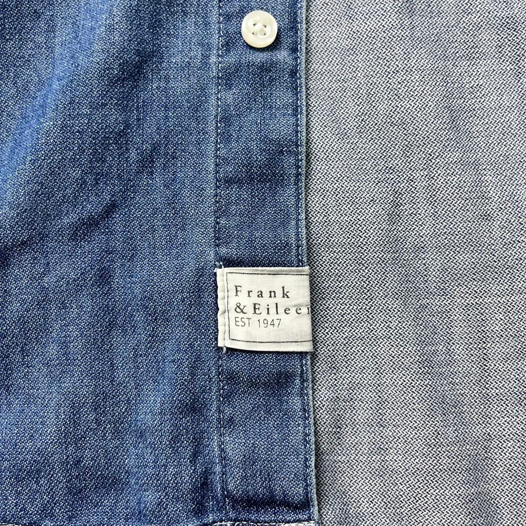 スーフランクアンドアイリーン　PAUL ダメージ加工　デニムシャツ　S