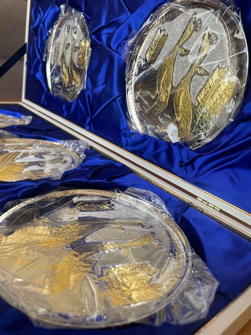 新品⭐︎帖佐美行⭐︎大宝双鶴⭐︎銘々皿　５枚セット