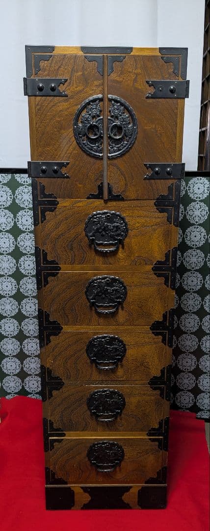 岩谷堂風箪笥 車箪笥 伝統工芸 民芸家具 時代箪笥 和家具 和箪笥 整理箪笥