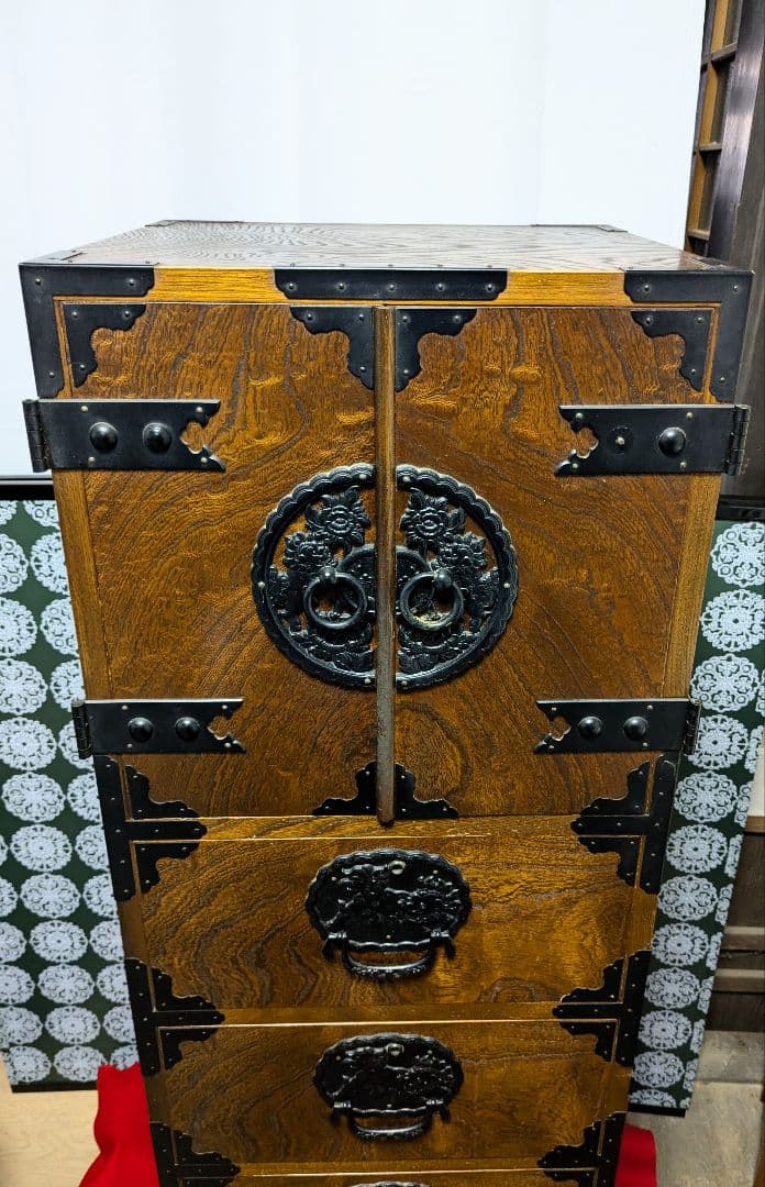 岩谷堂風箪笥 車箪笥 伝統工芸 民芸家具 時代箪笥 和家具 和箪笥 整理箪笥