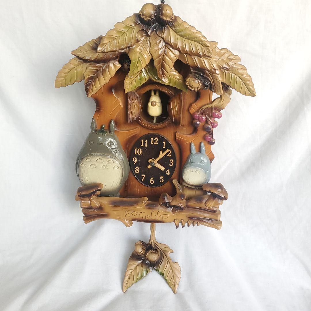 希少 当時物 となりのトトロ 掛け時計 からくり時計 アニメーション宮崎駿