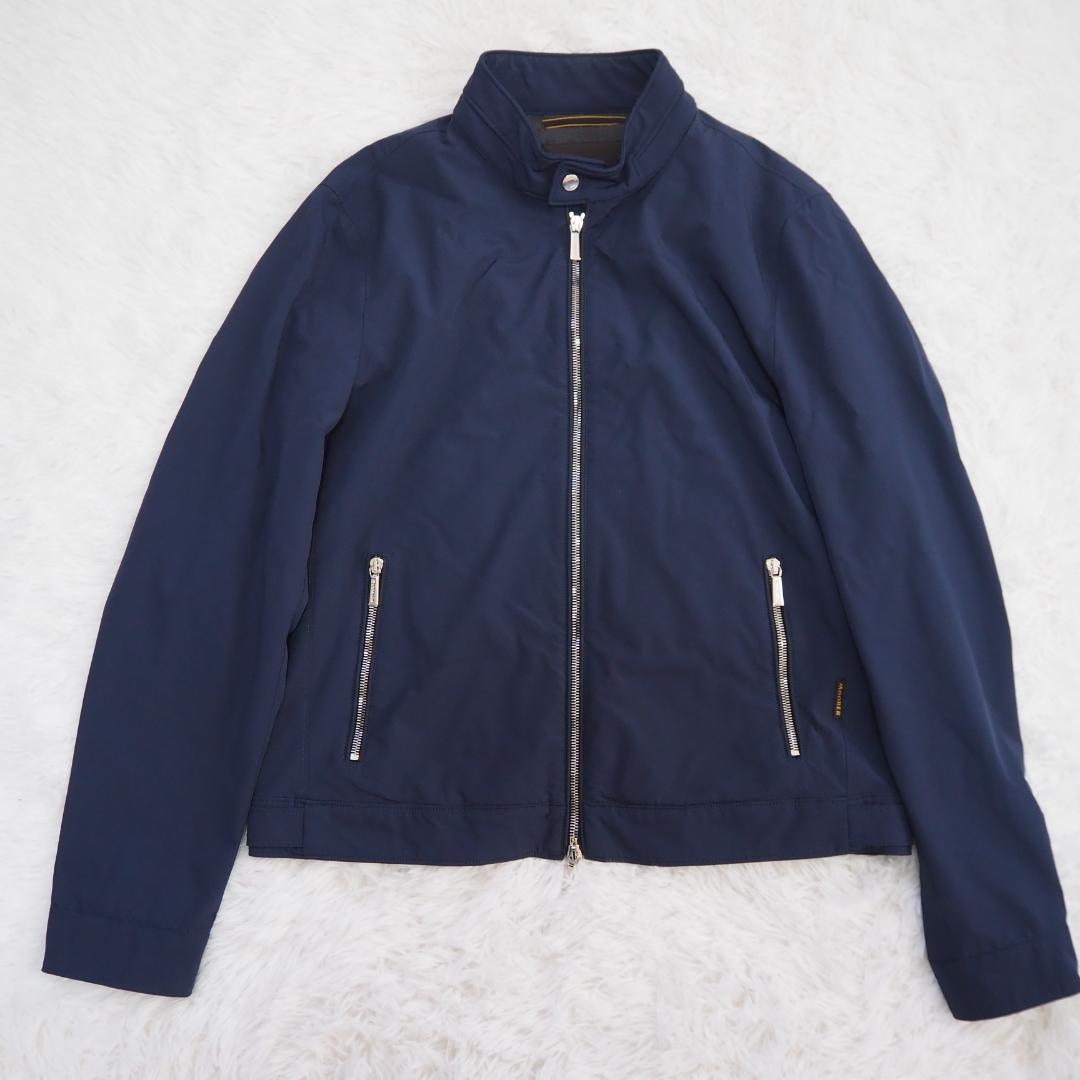 美品【最高級】ムーレー VANGI-KN シングルライダースナイロンジャケット