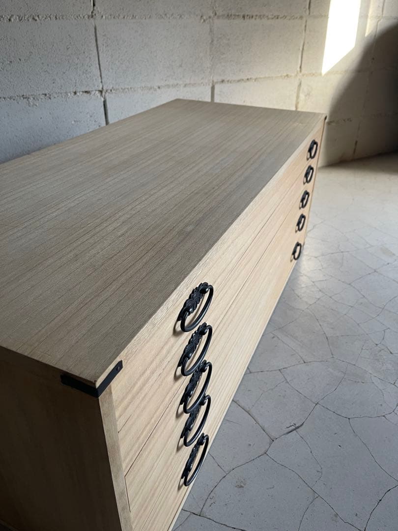 桐タンス　桐引出しタンス　5段　桐 チェスト