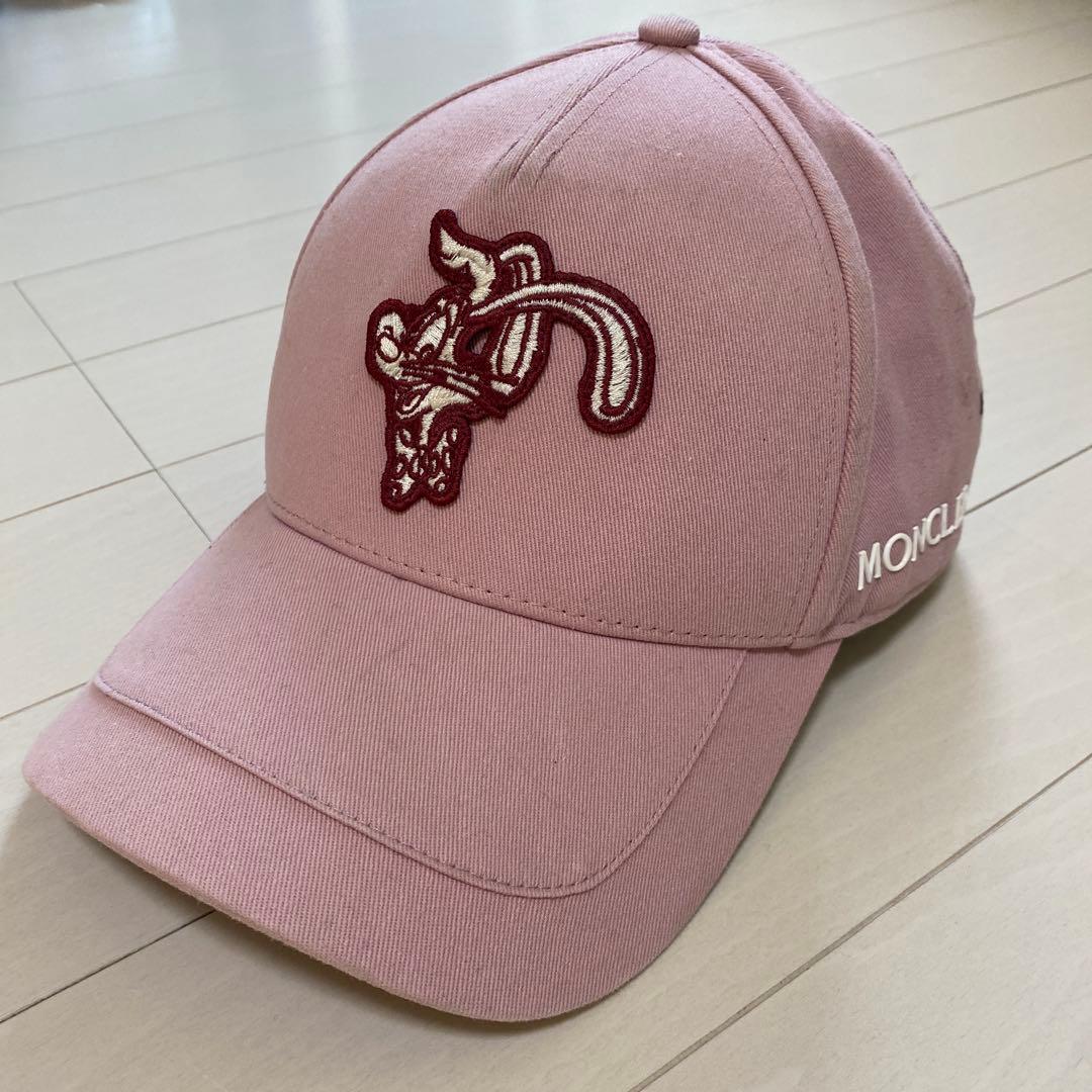 モンクレールディズニー ベースボールキャップピンク