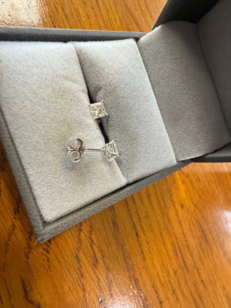 k14 ラボグロウンダイヤ　ピアス　1ct