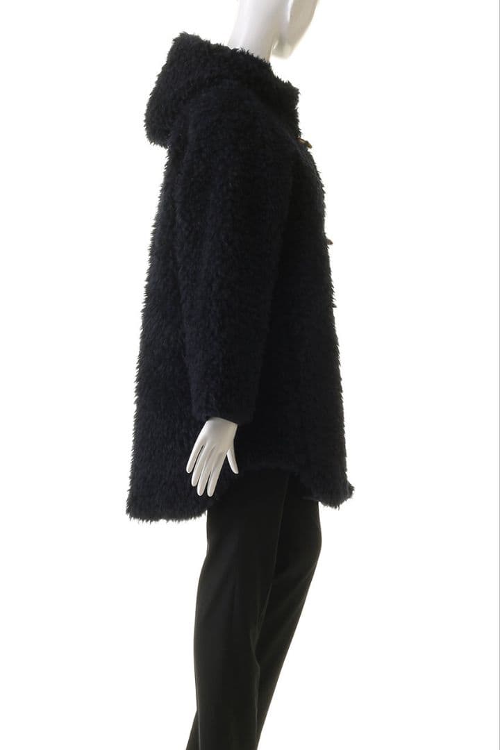 three dots スリードッツ　エコペルファーモンスターダッフルコート　ボア