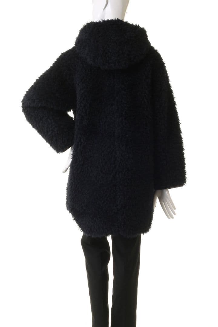 three dots スリードッツ　エコペルファーモンスターダッフルコート　ボア