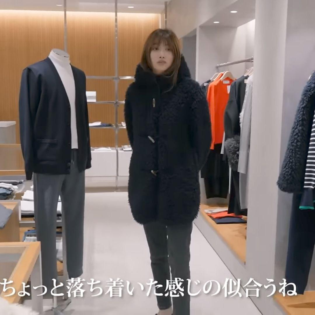 three dots スリードッツ　エコペルファーモンスターダッフルコート　ボア