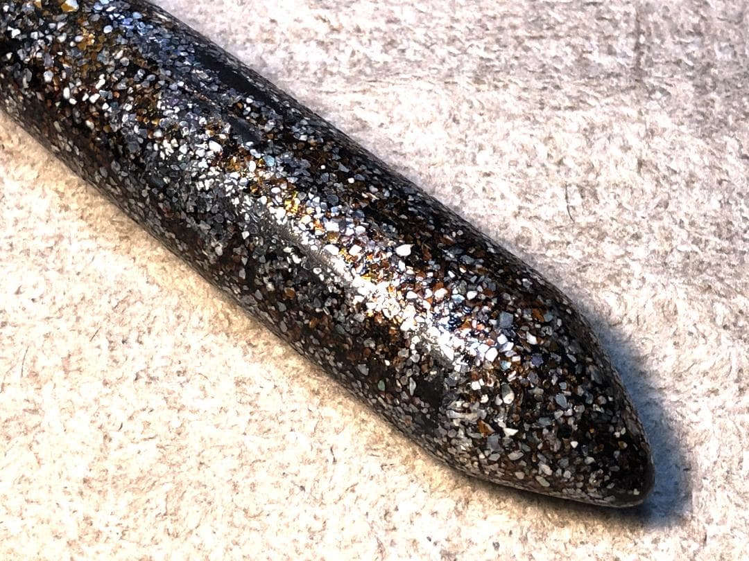 【 螺鈿括れ柄鎌 】　時代品