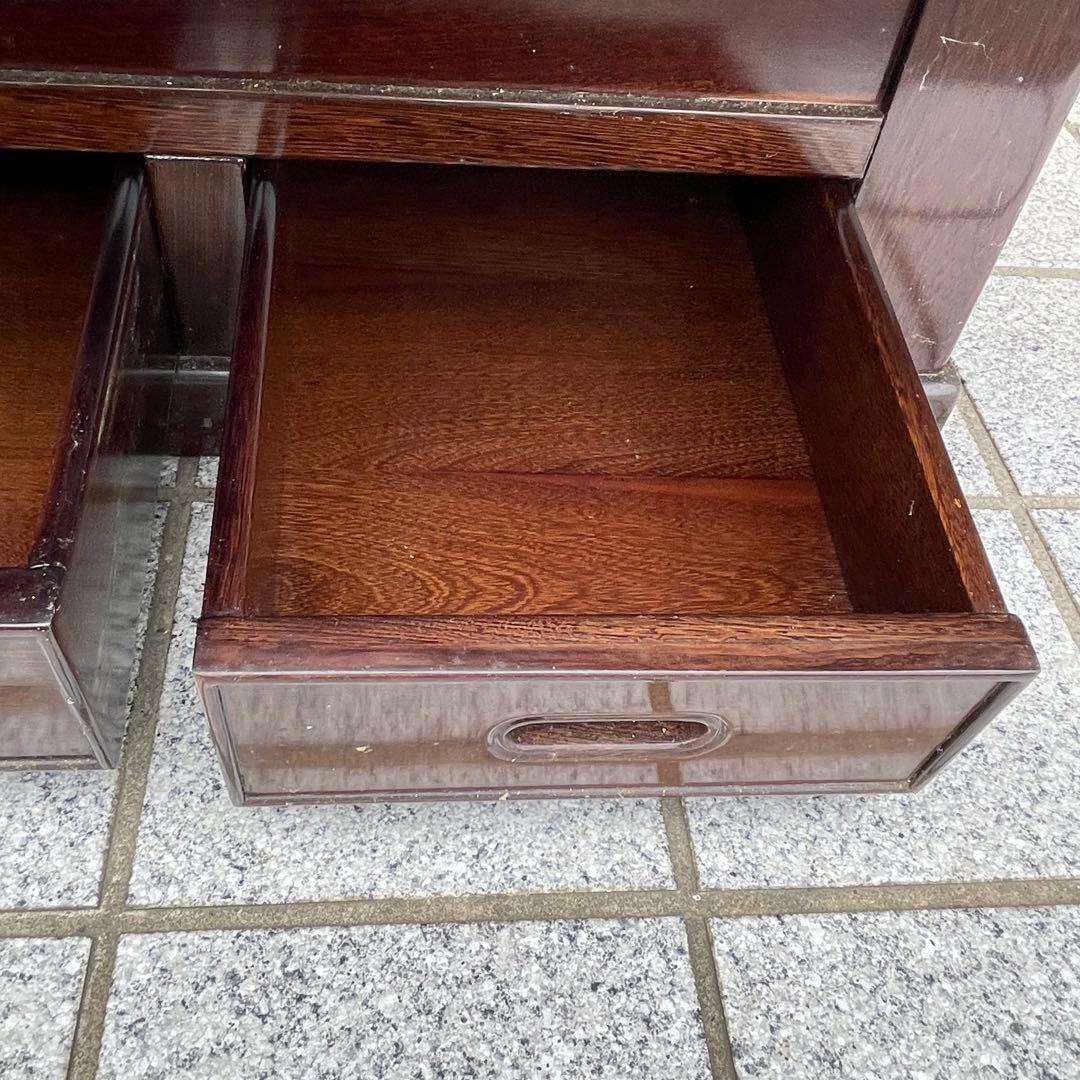 年代物　鉄刀木（タガヤサン）総無垢　関西火鉢　4尺　机　テーブル　和室　和風