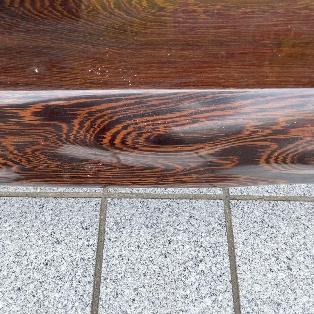 年代物　鉄刀木（タガヤサン）総無垢　関西火鉢　4尺　机　テーブル　和室　和風