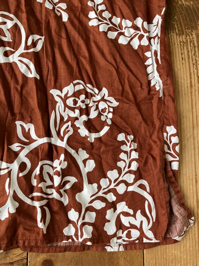 pataloha patagonia アロハシャツ 茶 WOMEN 8 00s