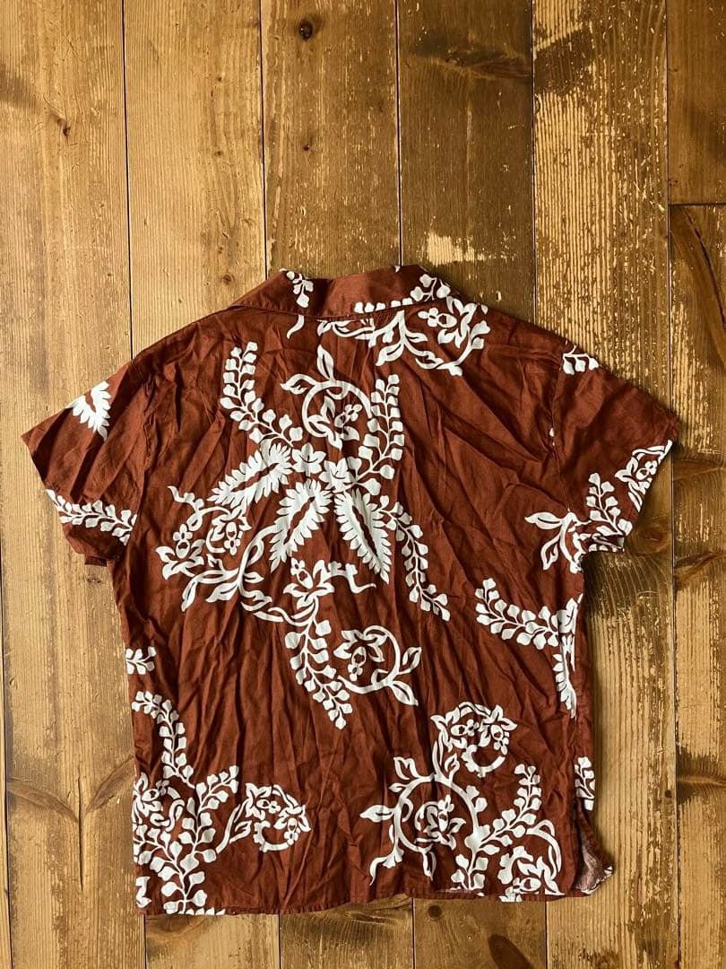 pataloha patagonia アロハシャツ 茶 WOMEN 8 00s