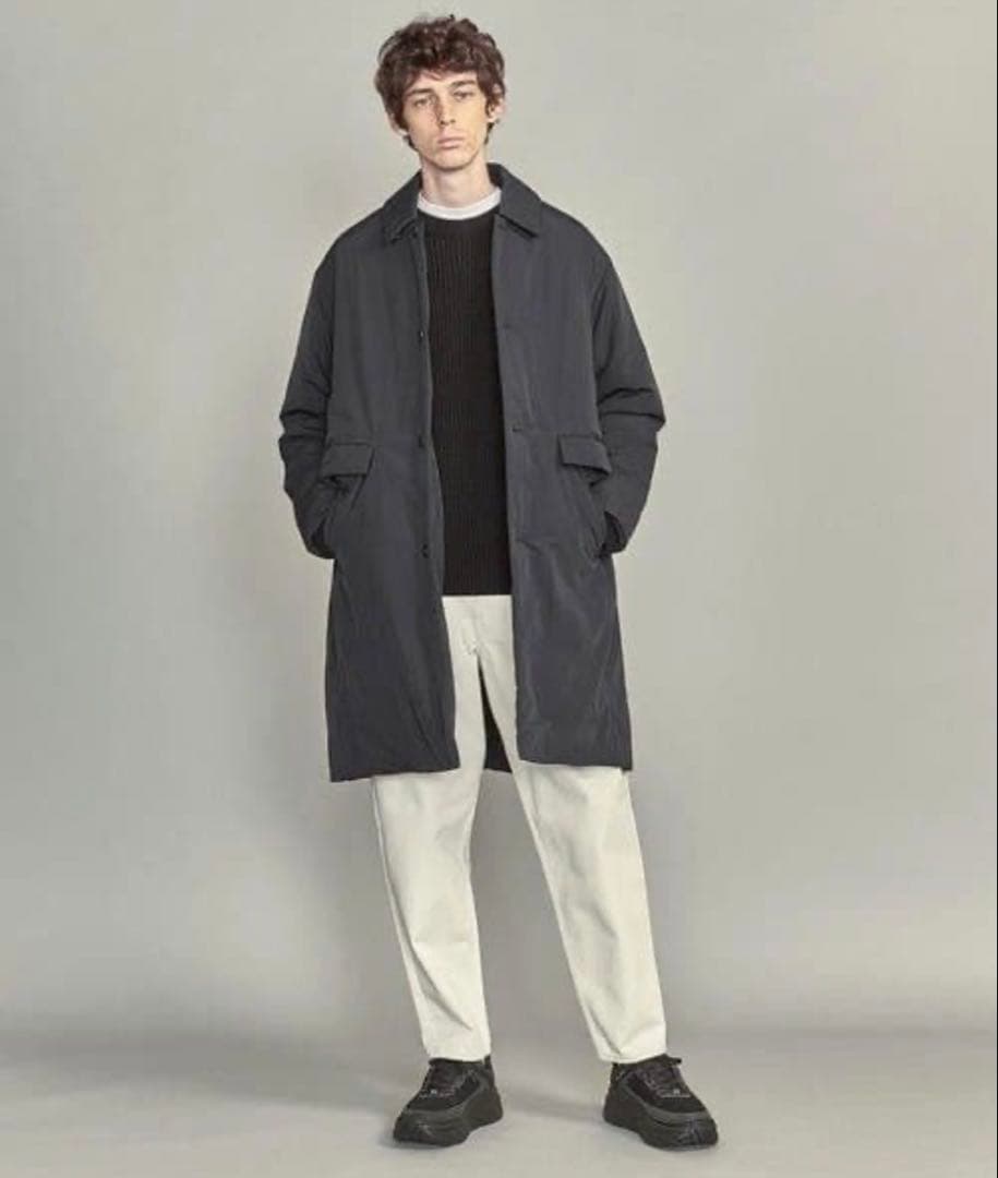 B&Y UNITED ARROWS パデット バルカラーコート ダウンコート
