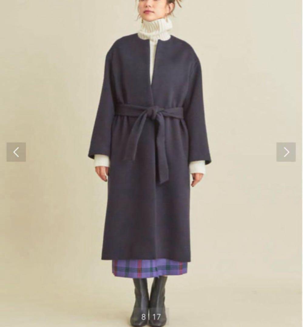 BEAUTY&YOUTH UNITED ARROWSアルパカ混合ノーカラーコート