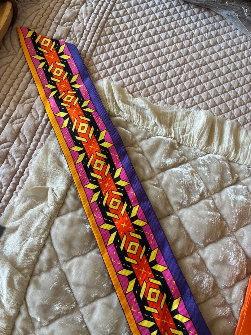 HERMES ツイリー　紫silk