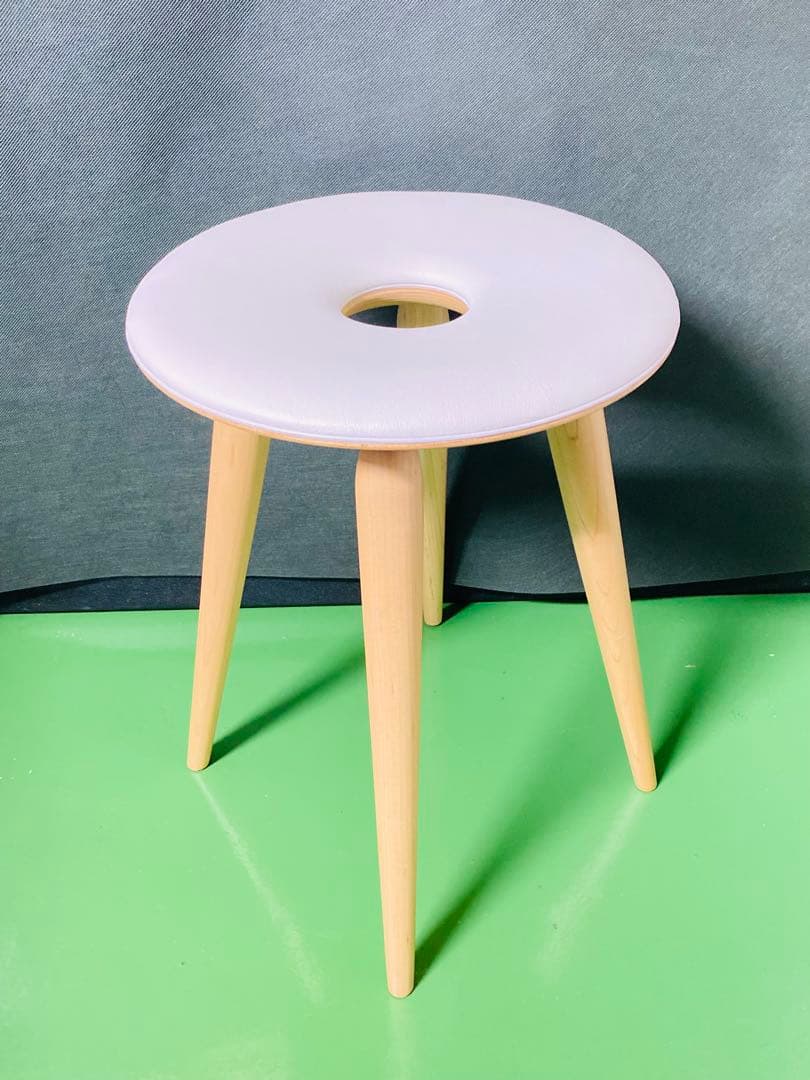 【美品・送料込み✨️】希少 天童木工 リングスツール木製