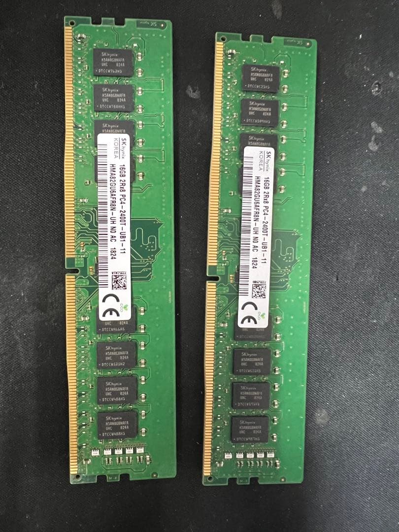 DDR4 2400MHz 32GB (16GBx2) メモリ