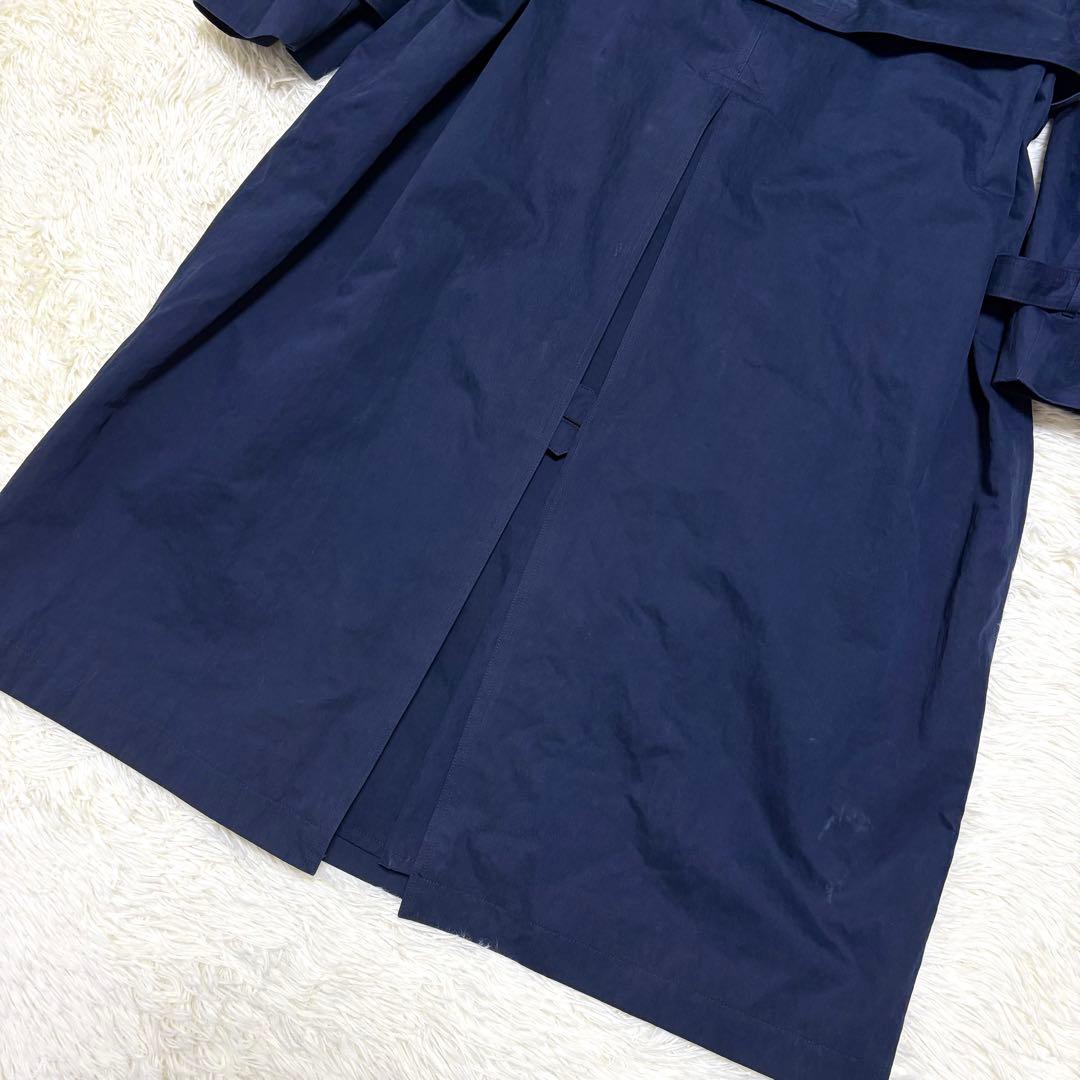 イヴサンローラン トレンチコート ライナー ベルト ステンカラー ネイビー L