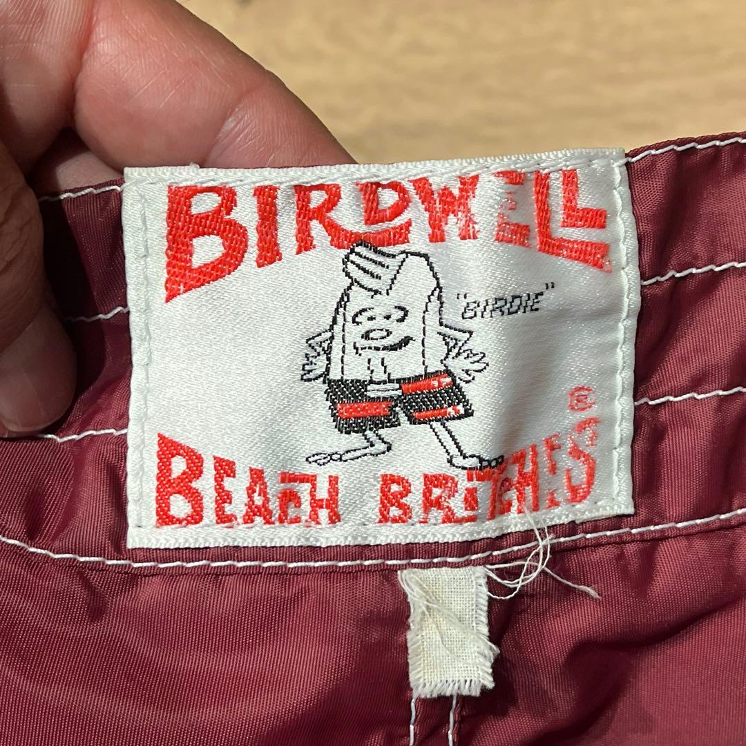 【skip】BIRDWELL ボードショーツ ワイン×水色 29インチ