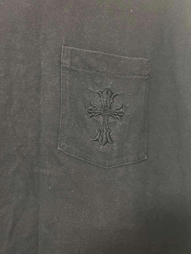 クロムハーツ　ロゴ刺繍長袖Tシャツ　90s アメリカ製　レア　希少