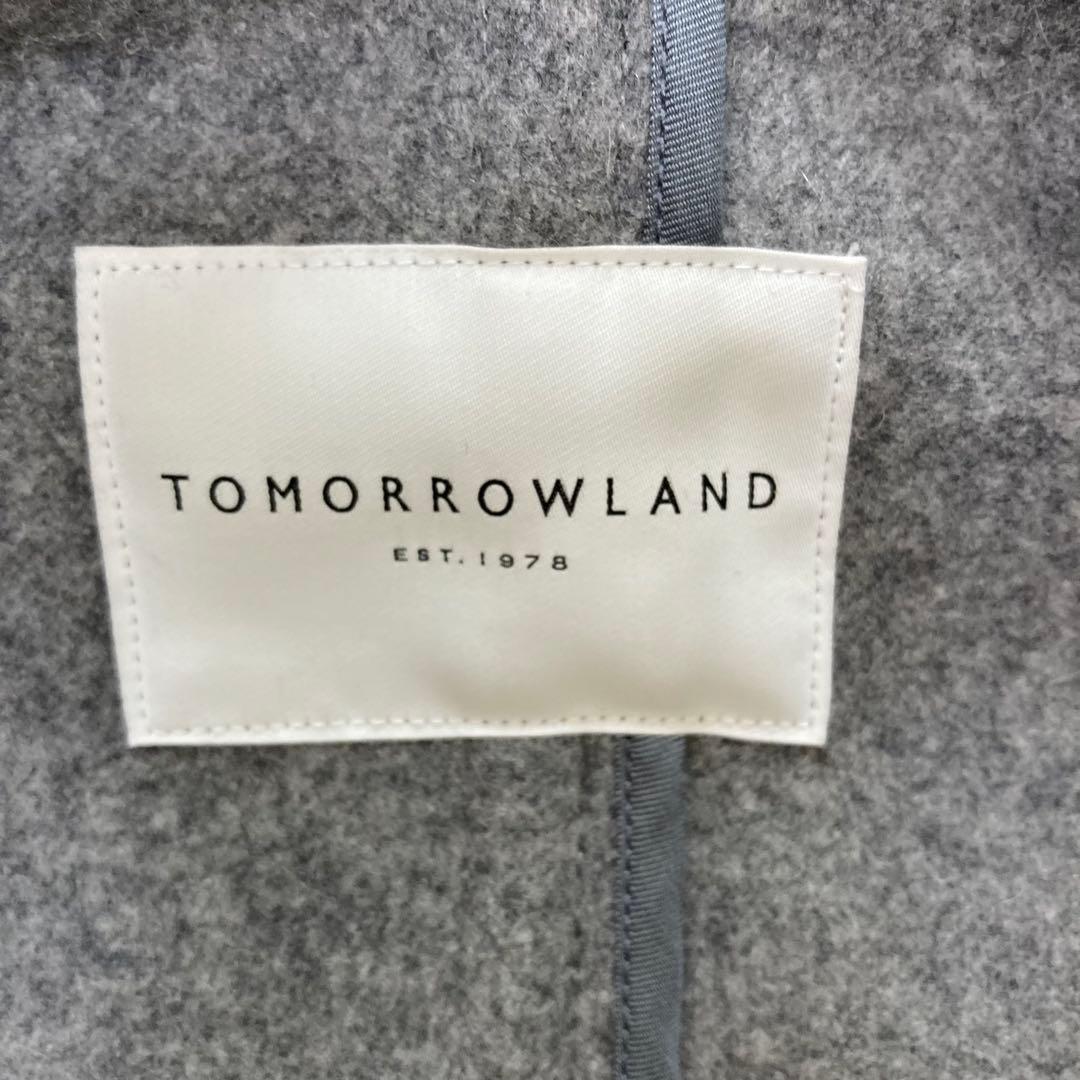 ☆美品☆　トゥモローランド　ダッフルコート　ロング丈　トグル4 グレー　34