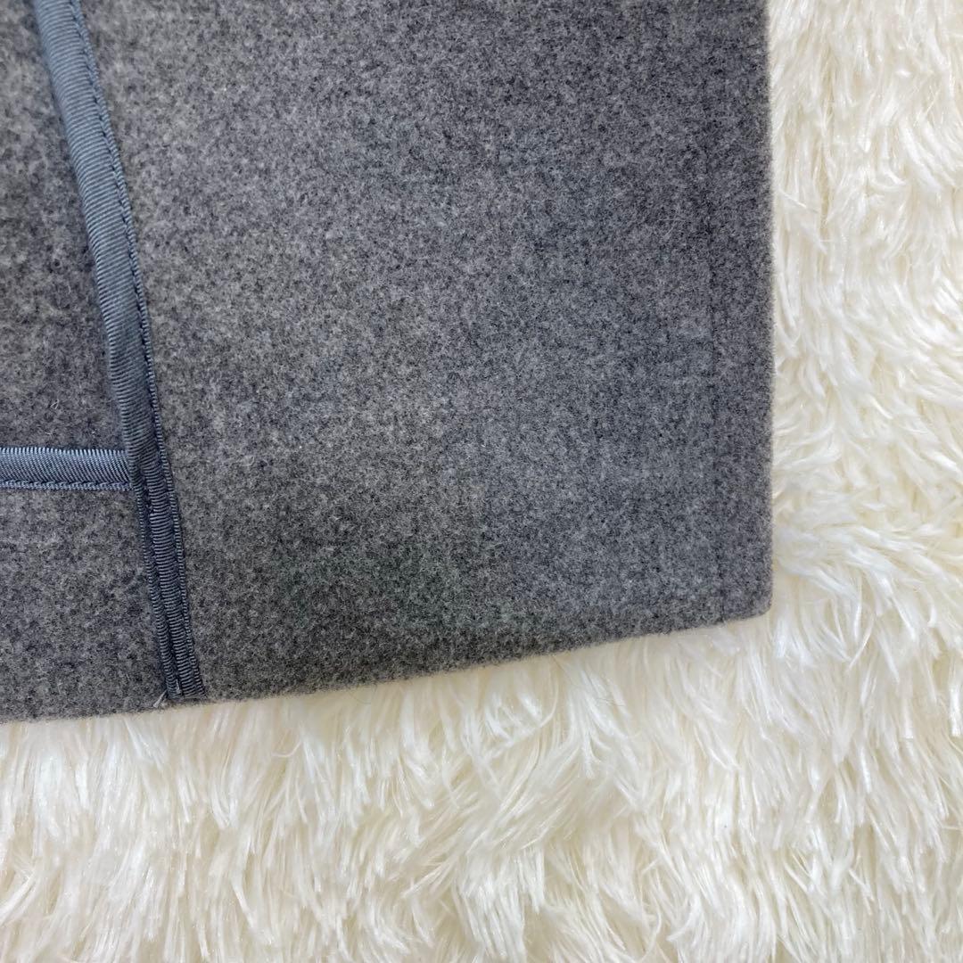☆美品☆　トゥモローランド　ダッフルコート　ロング丈　トグル4 グレー　34