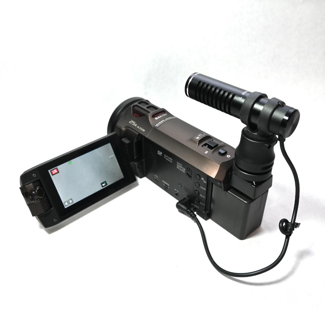 純正ステレオマイク付き　Panasonic HC-WX995M 4Kビデオカメラ