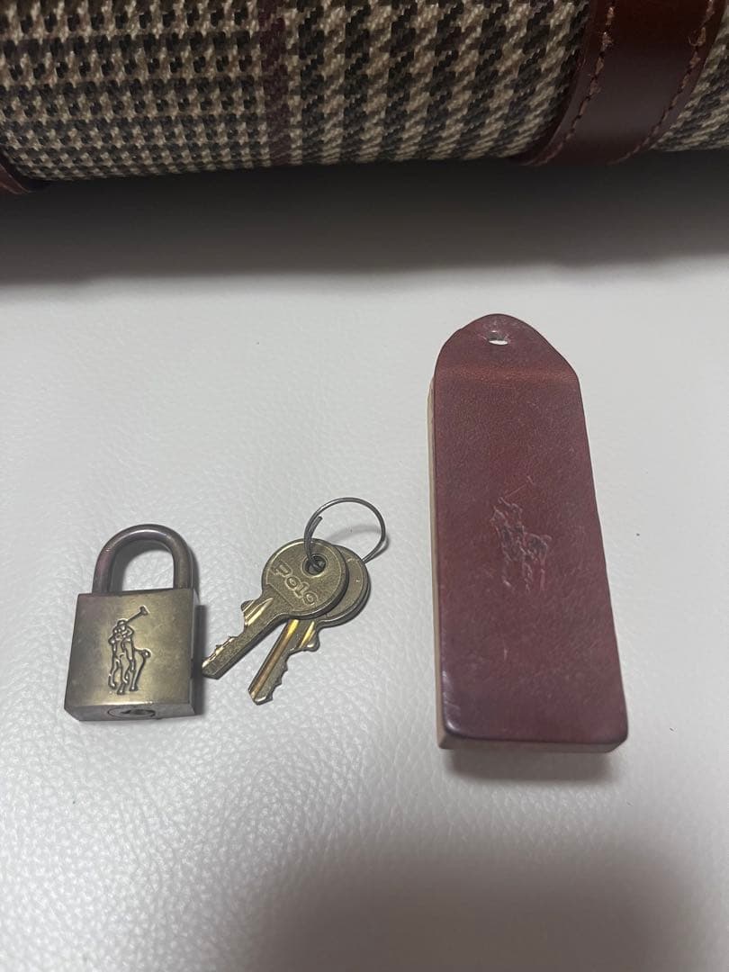 ラルフローレン　ボストンバッグ　千鳥柄